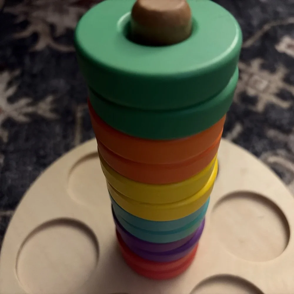 Lovevery Flexible Wooden Ring Stacker Babbler 13-15 Months